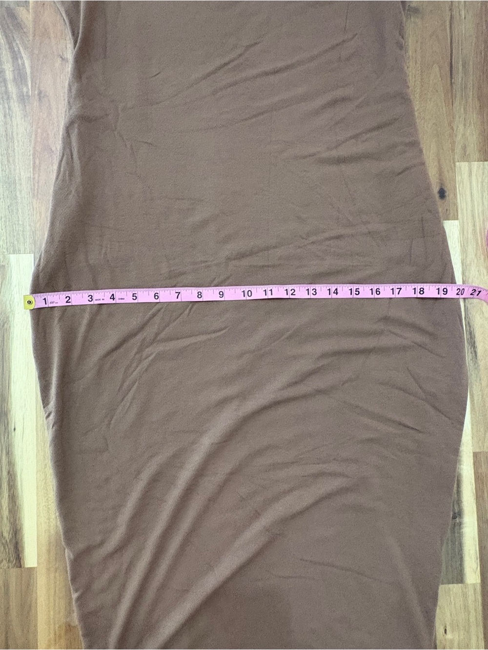 NWOT Naked Wardrobe Plus Sz 3X Brown Maxi Scoop Neck Dress Bodycon Casual - Picture 4 of 8